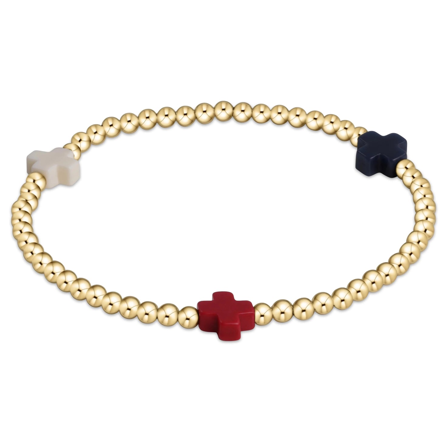 Enewton Firecracker Cross 3MM Gold