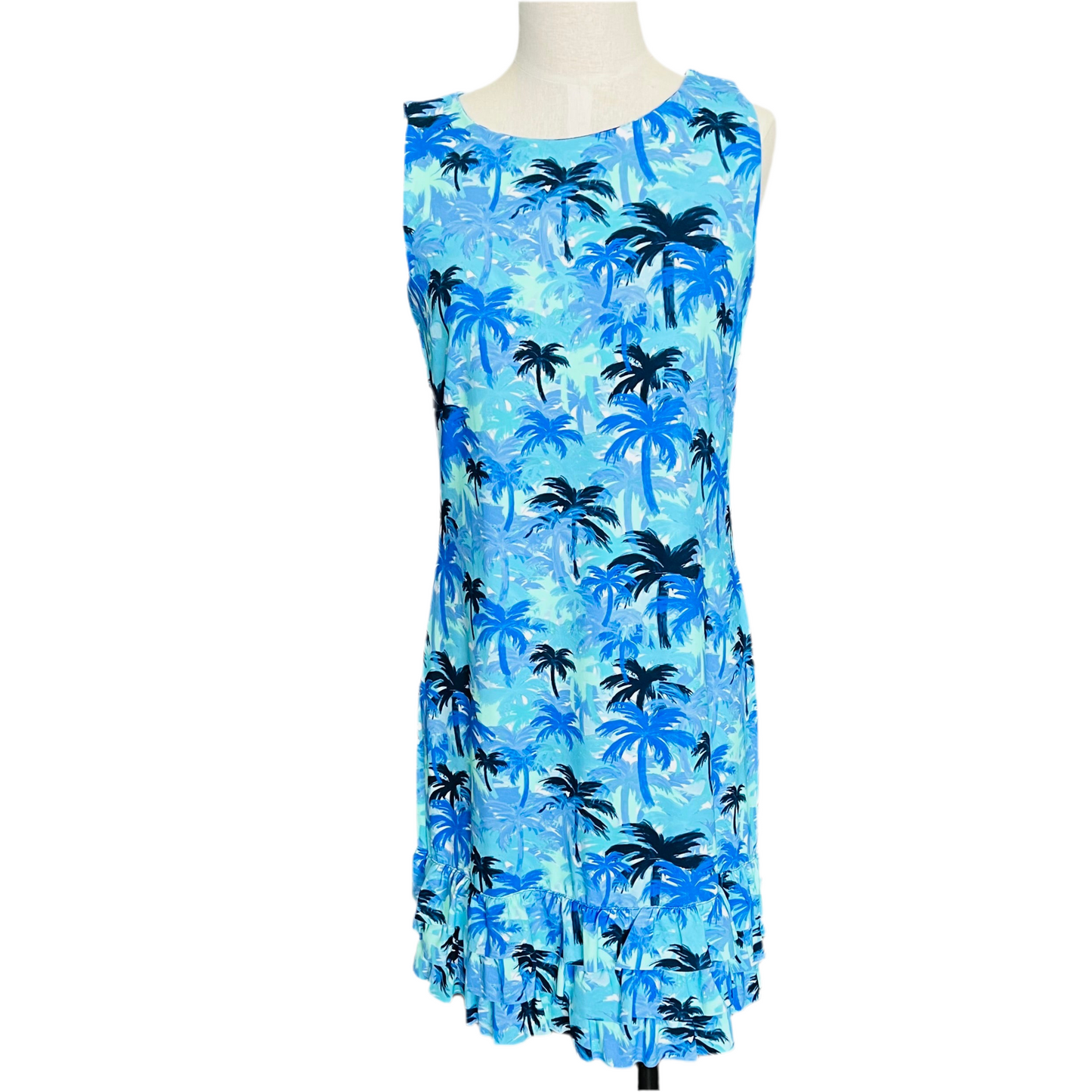 LuluB sleeveless ruffle bottom dress