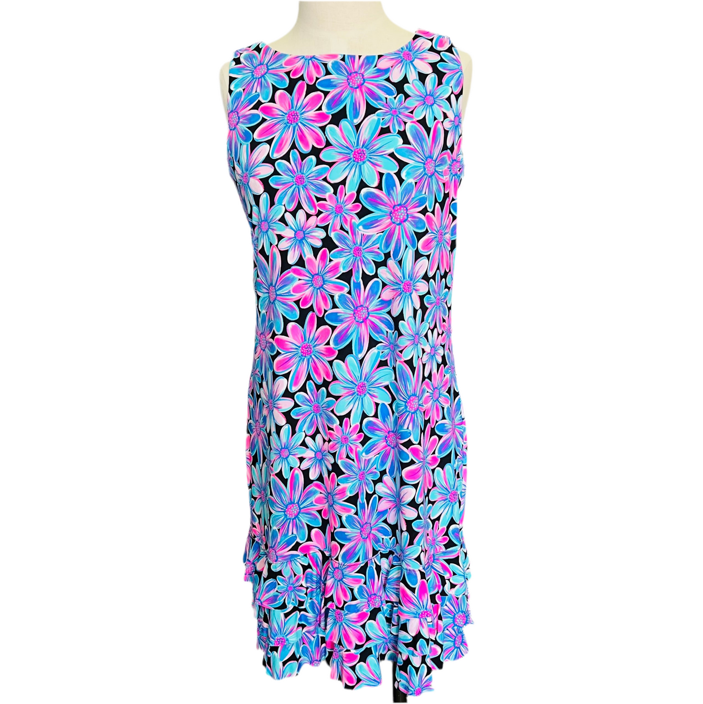 LuluB Beachtime ruffle bottom dress