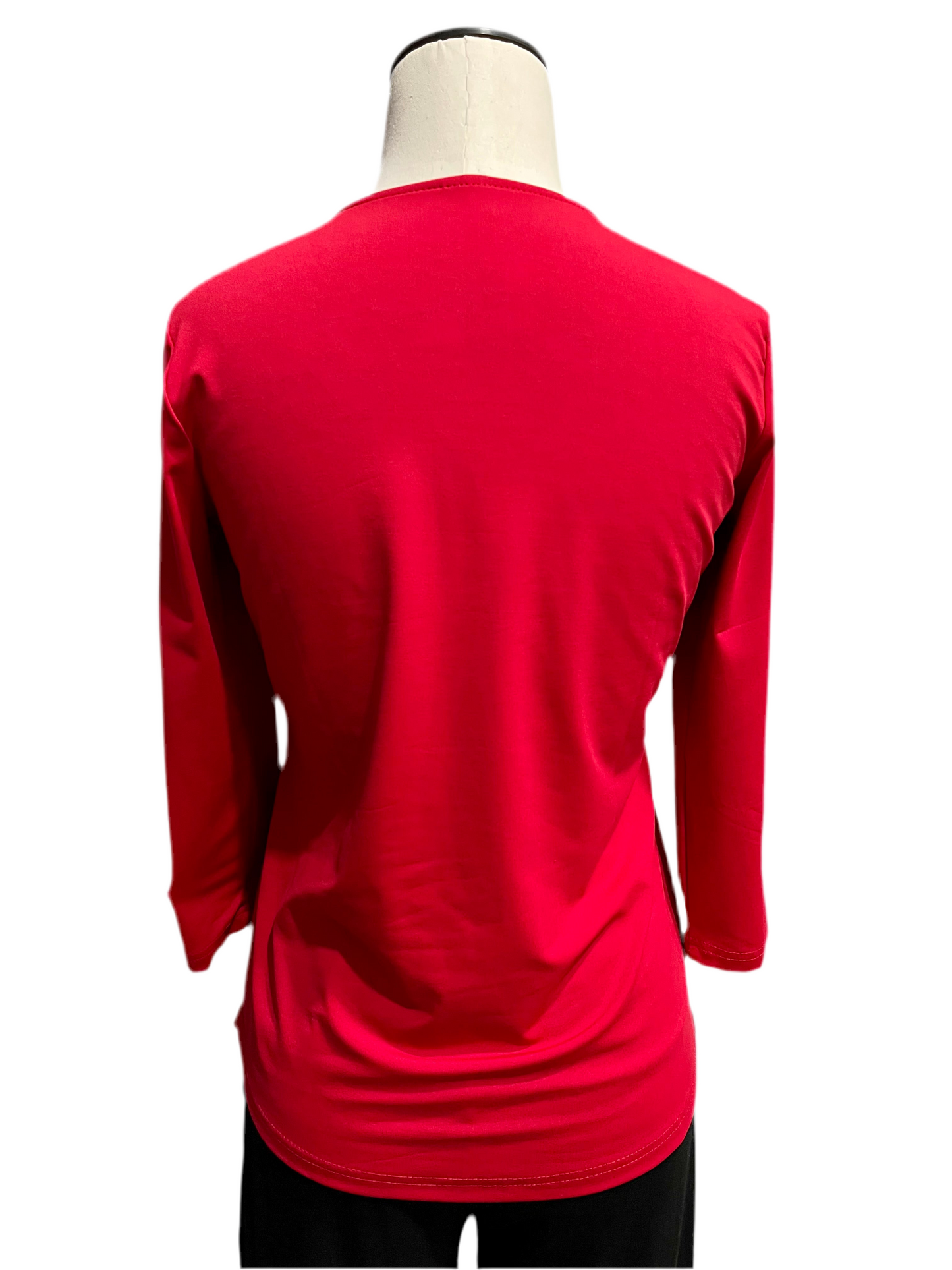 Lulu B V neck Top Red