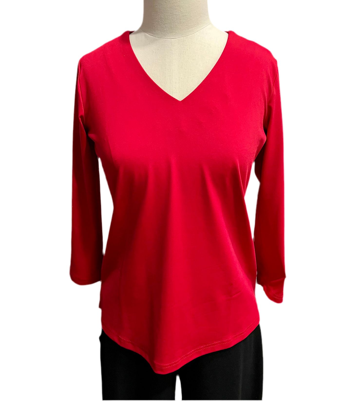 Lulu B V neck Top Red