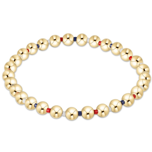 Enewton Grateful RWB 5MM Gold Bracelet