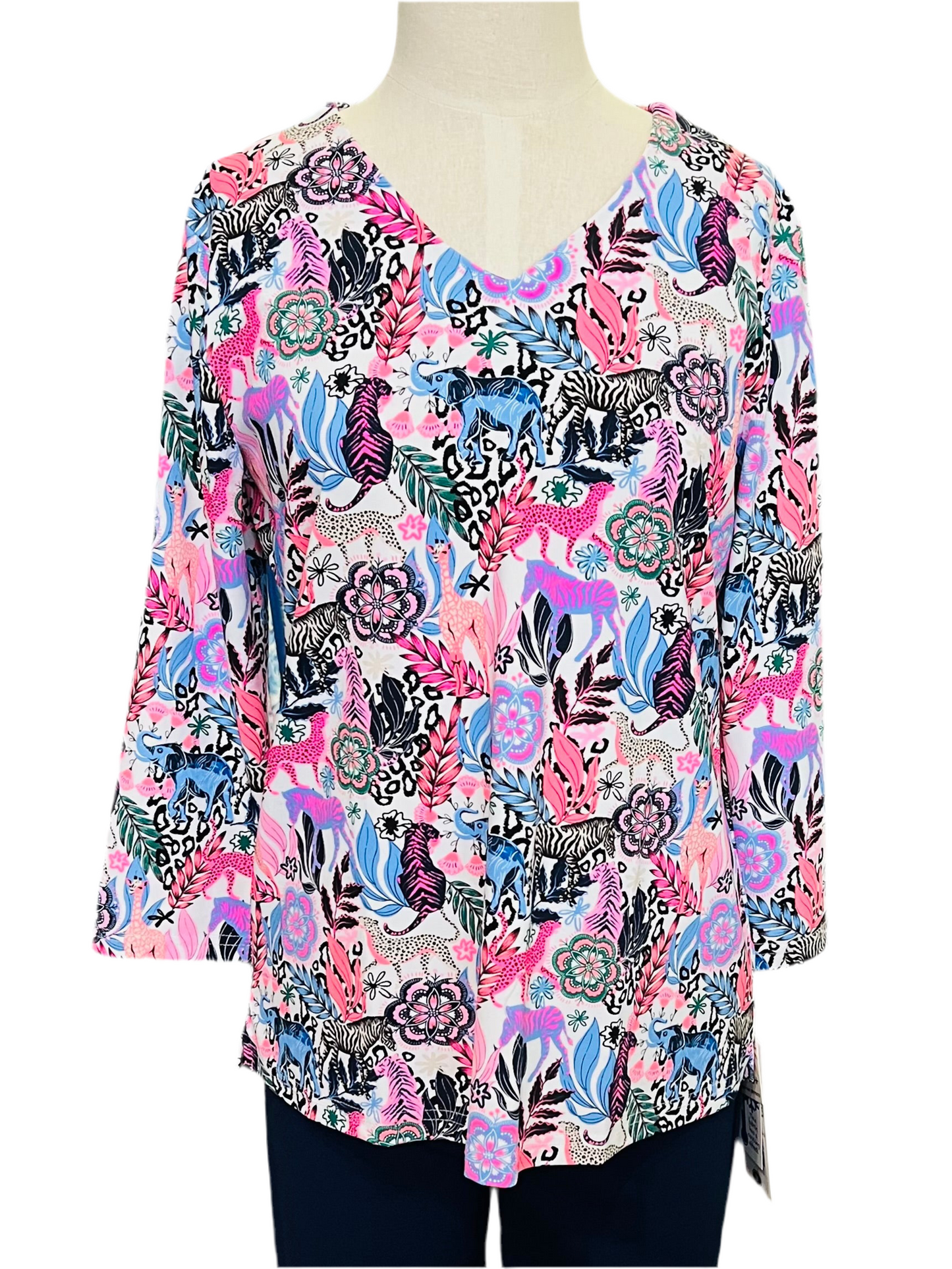 LuluB 3/4 Sleeve Vneck top