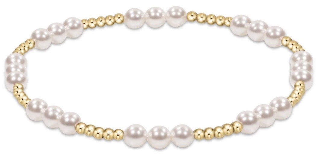 Enewton Classic Joy pattern 4mm bracelet- pearl