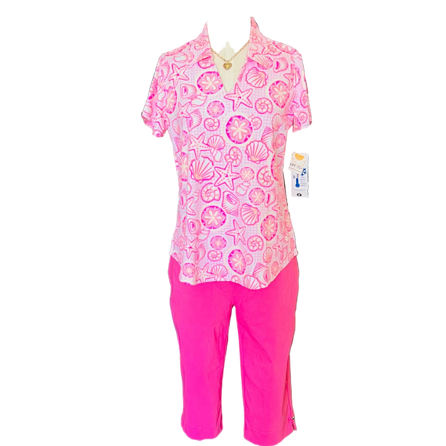 Lulu B  collared short sleeve top
