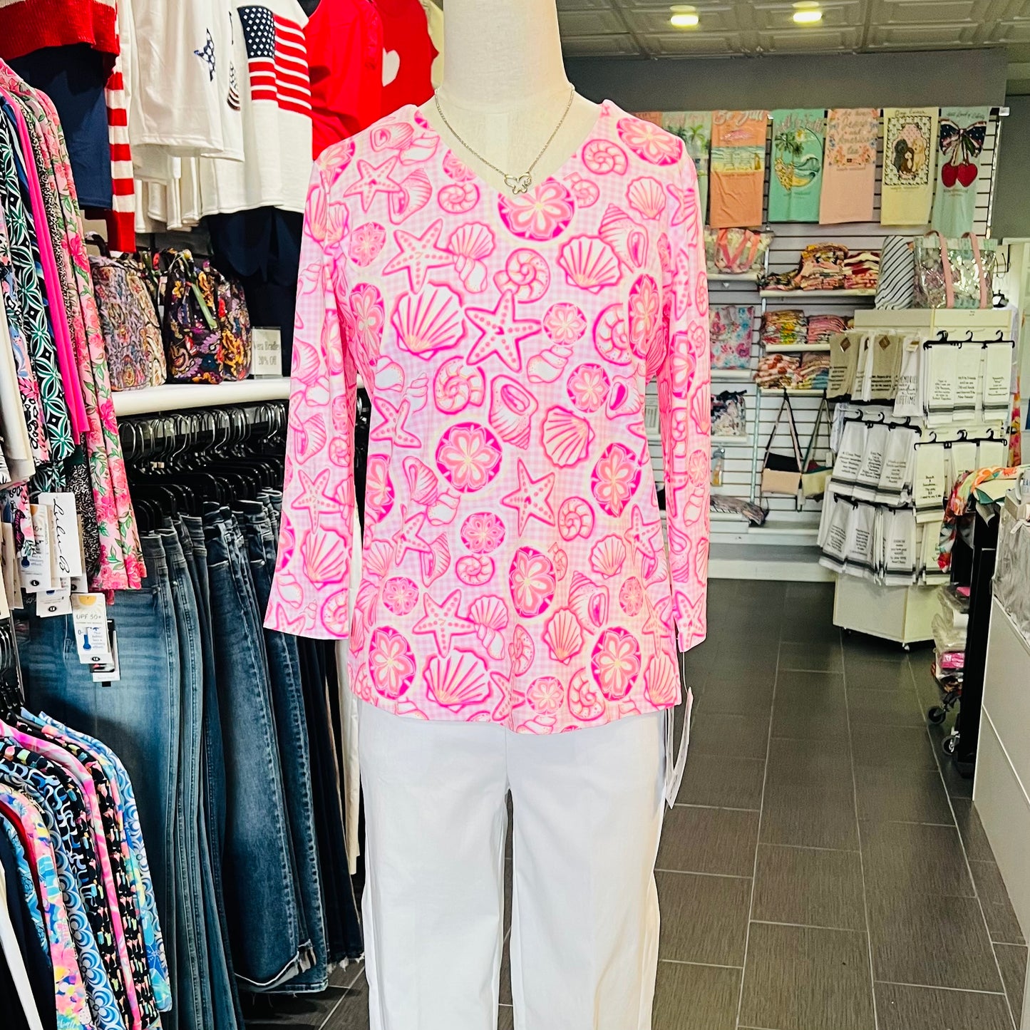 Lulu B V-neck 3/4 sleeve top