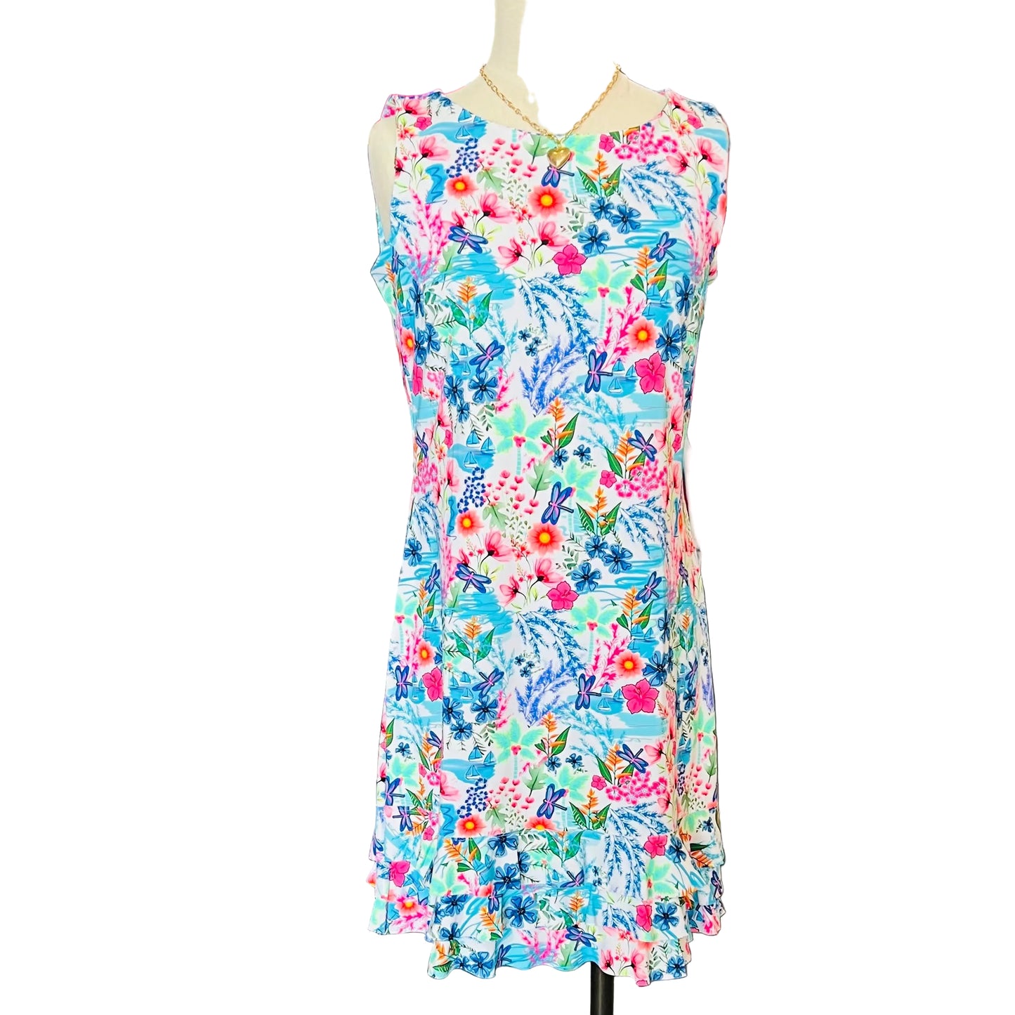 Lulu B sleeveless ruffle bottom dress