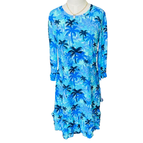 LuluB 3/4 Sleeve Ruffle Dress